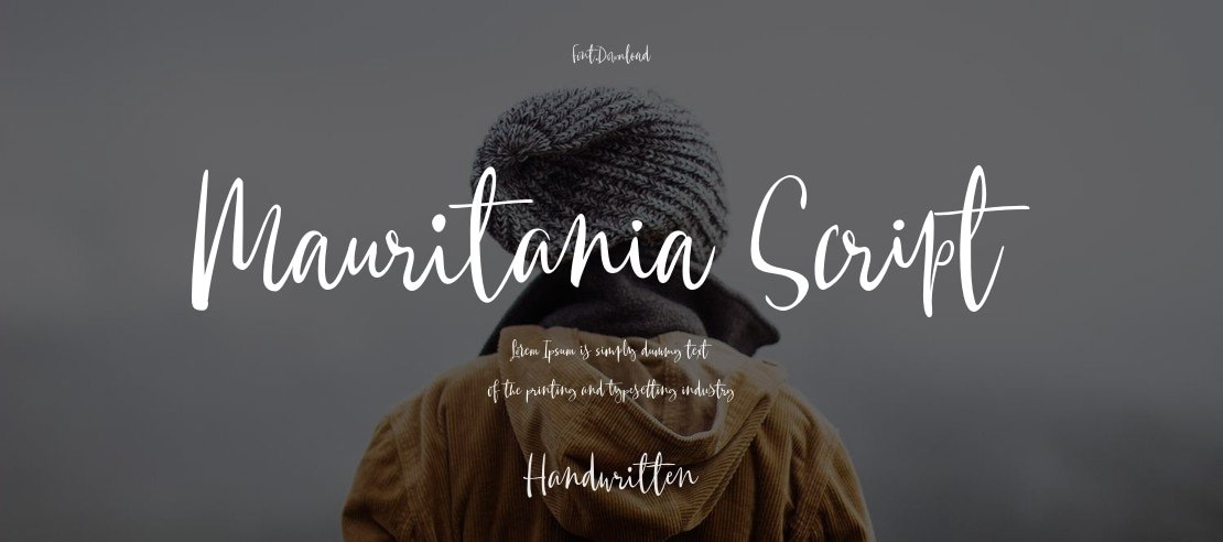 Mauritania Script Font