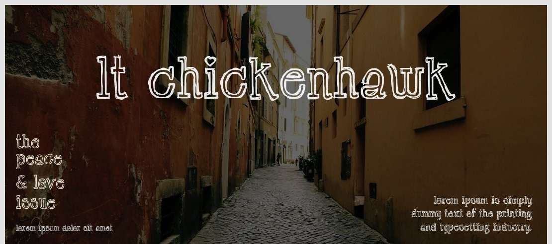 LT Chickenhawk Font