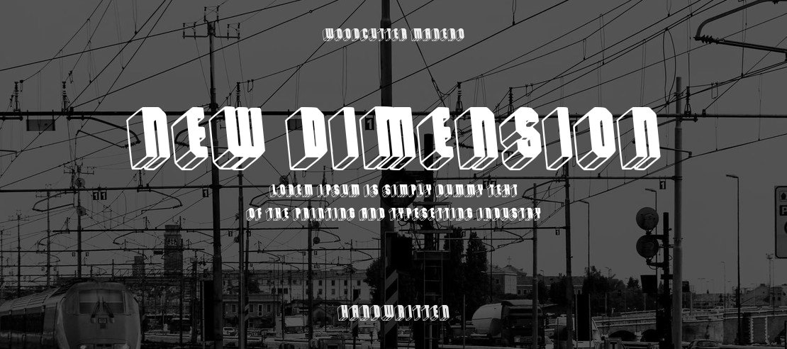 New Dimension Font