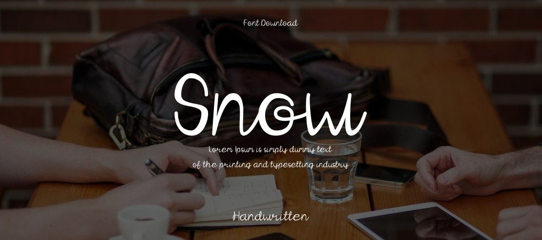 Snow Font