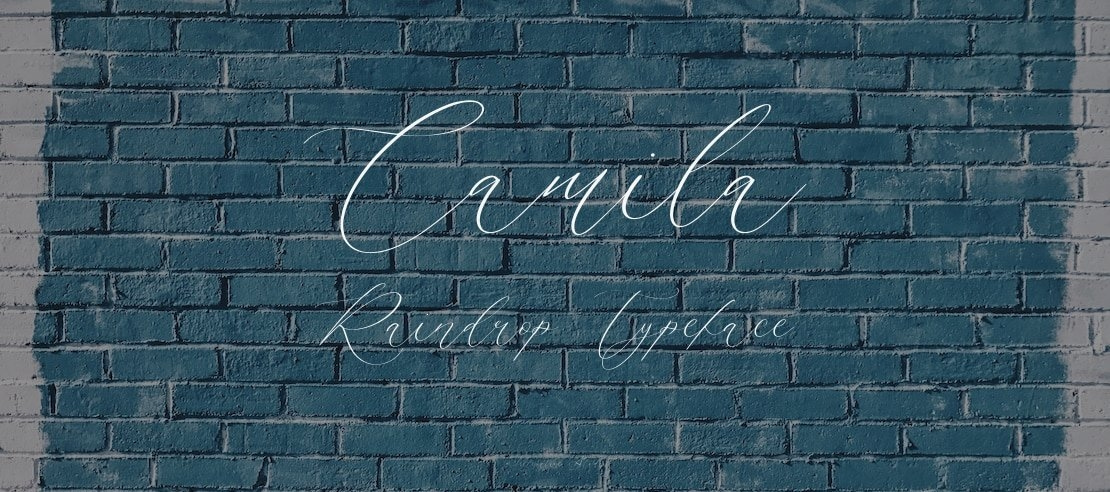 Camila Raindrop Font