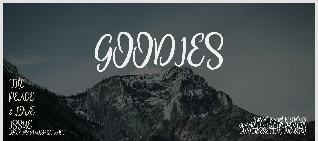 Goodies Font Family