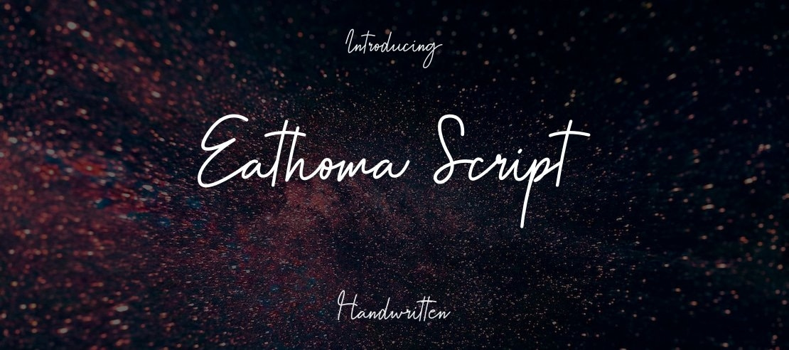 Eathoma Script Font