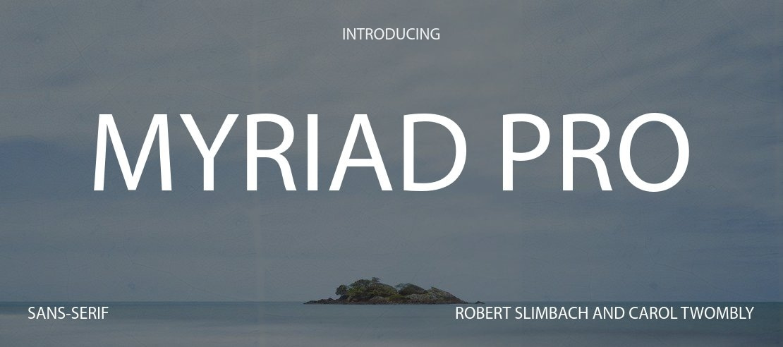 Myriad Pro Font Family