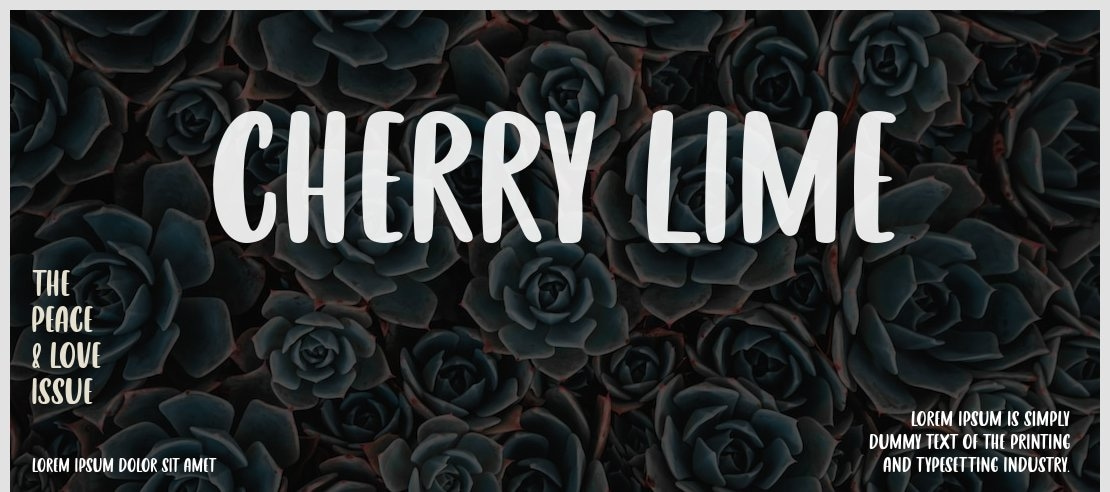 CHERRY LIME Font