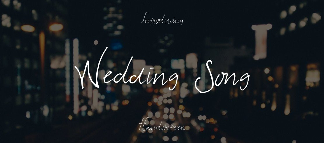 Wedding Song Font