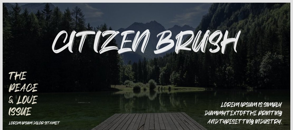 Citizen Brush Font