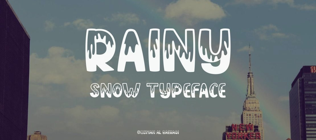 Rainy Snow Font