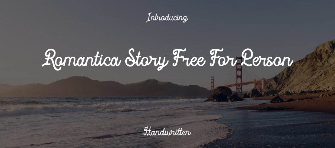 Romantica Story Free For Person Font