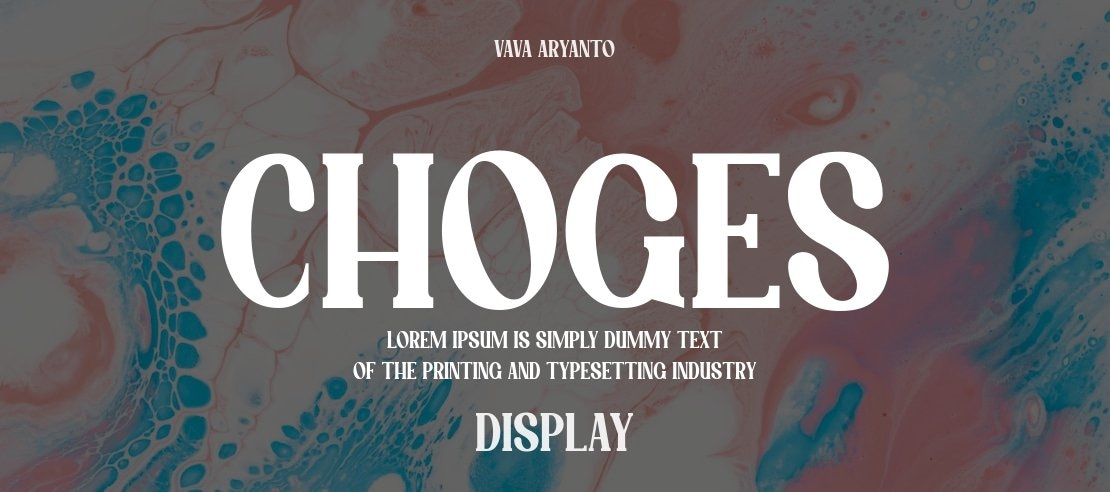 Choges Font