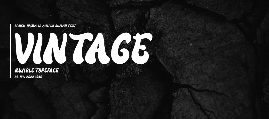 Vintage Rumble Font