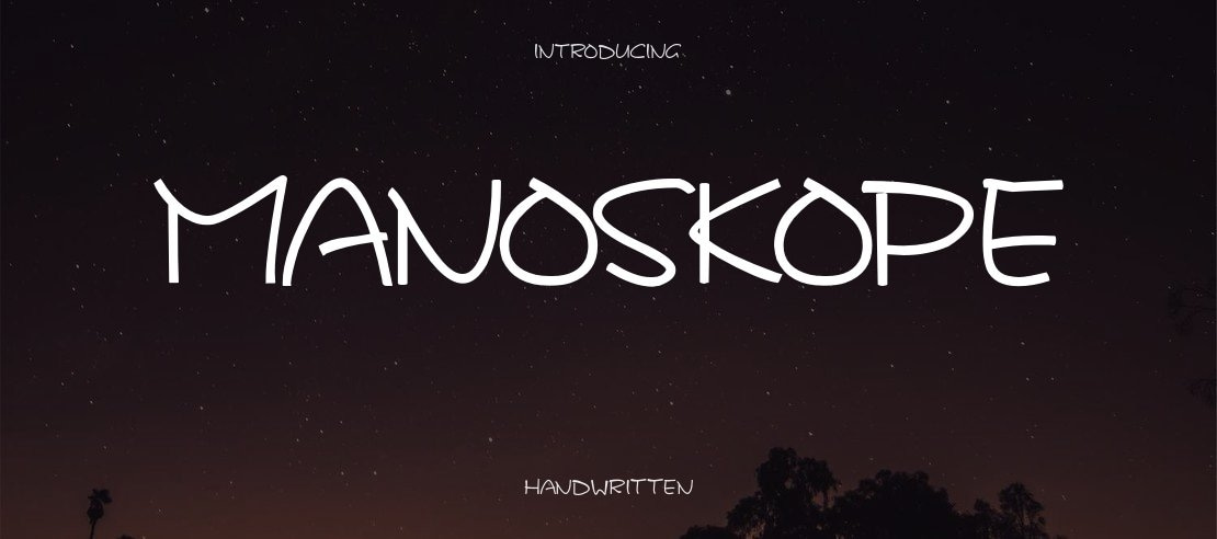 MANOSKOPE Font