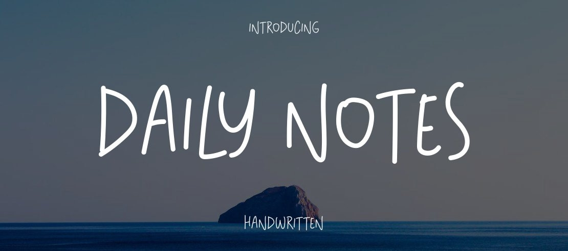 Daily Notes Font