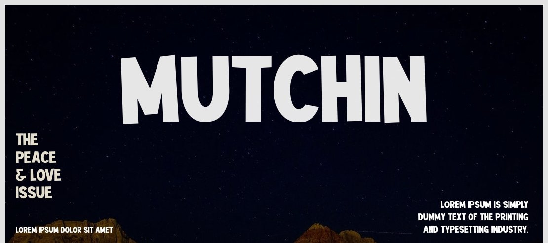 Mutchin Font Family