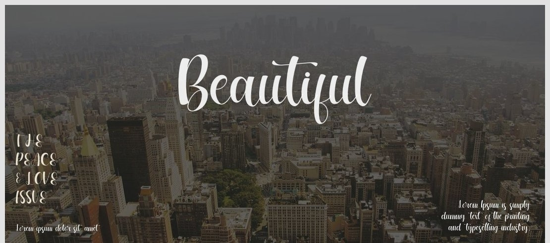 Beautiful Font Family