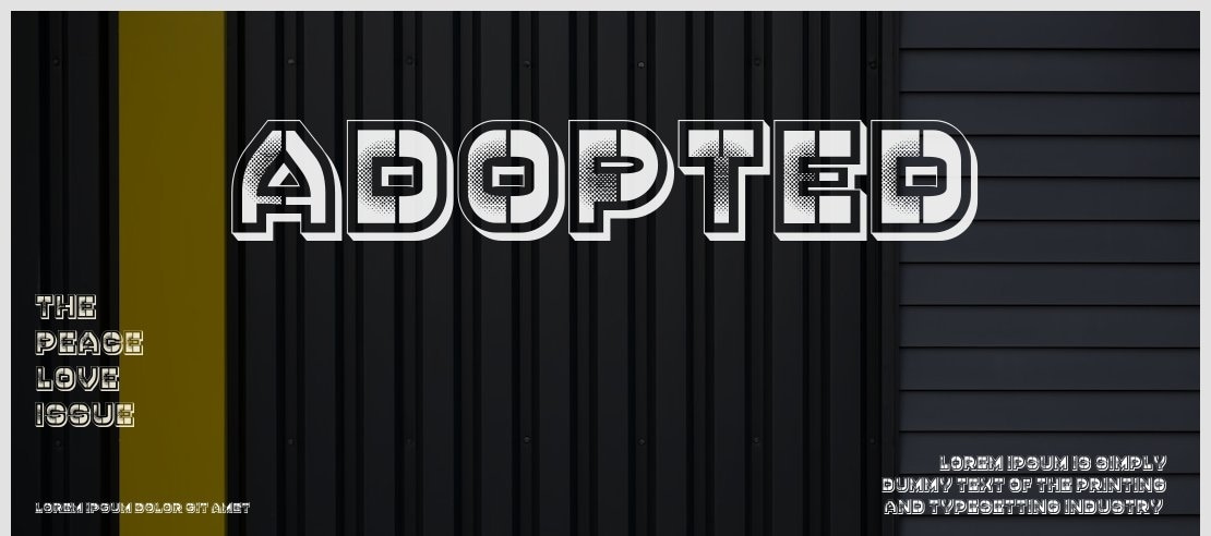 Adopted Font