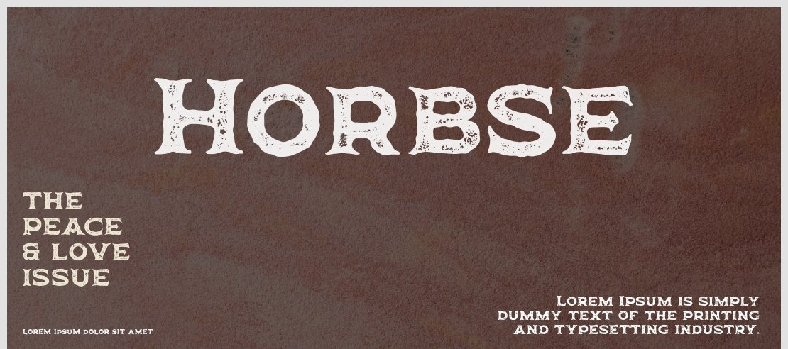 Horbse Font