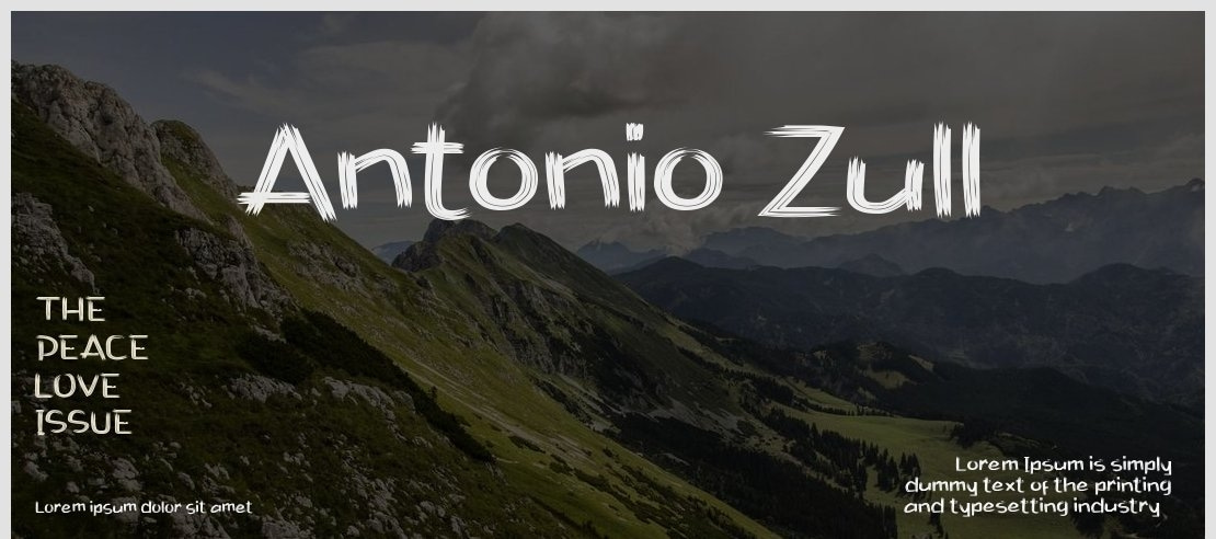 Antonio Zull Font Family