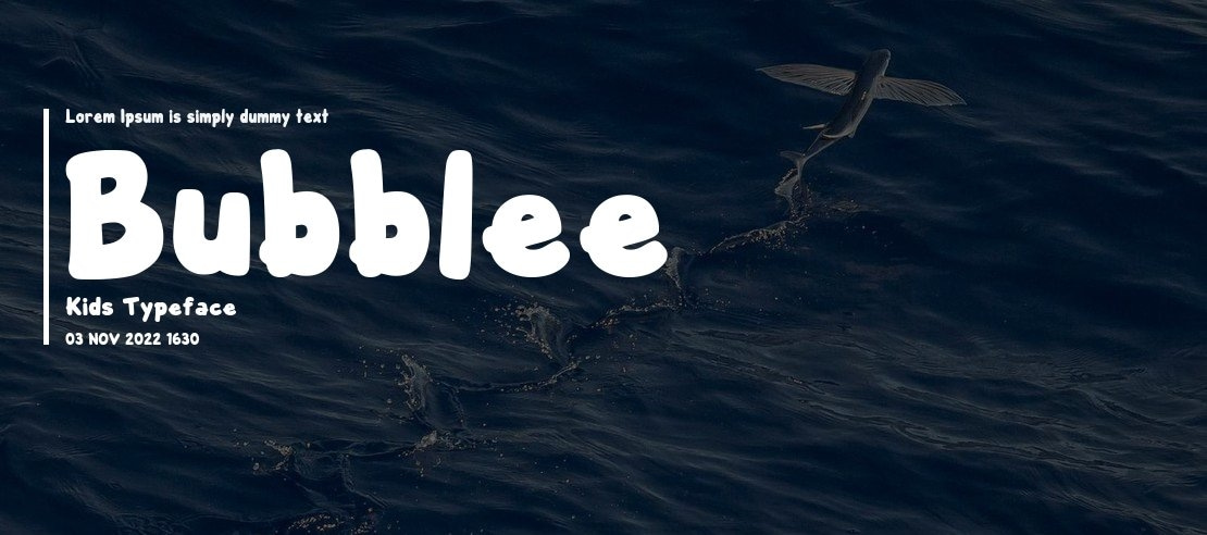 Bubblee Kids Font Family