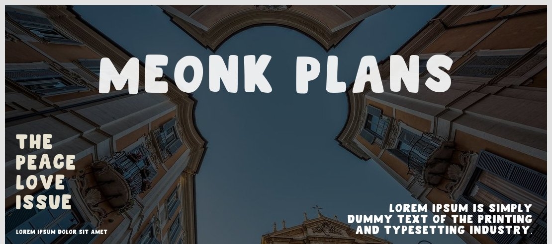 Meonk Plans Font