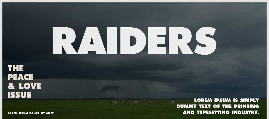 Raiders Font