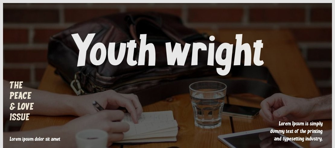 Youth wright Font Family