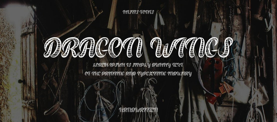 Dragon Wings Font