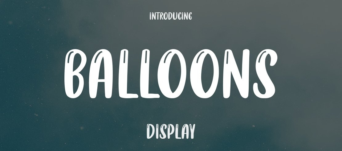 balloons Font