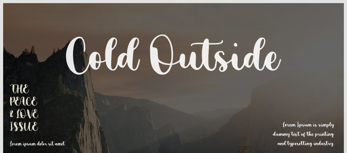 Cold Outside Font