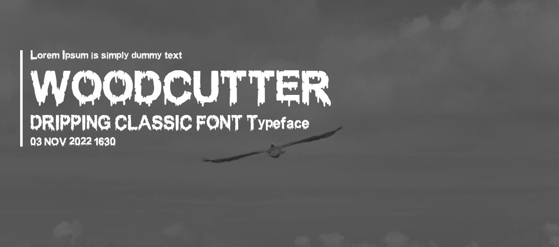 WOODCUTTER DRIPPING CLASSIC FONT