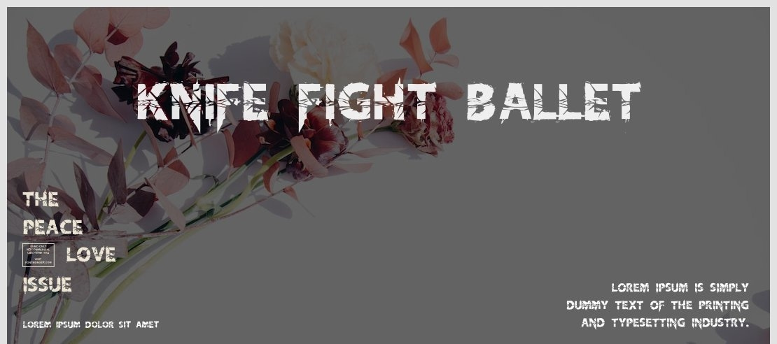 Knife Fight Ballet Font Family