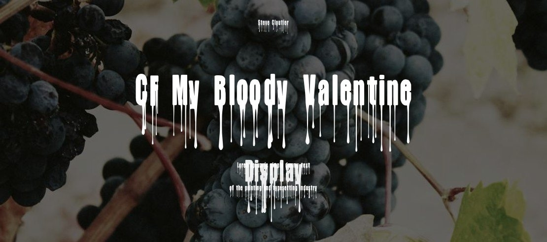 CF My Bloody Valentine Font