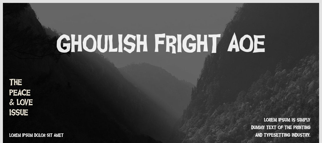 Ghoulish Fright AOE Font