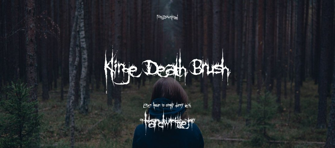 Klinge Death Brush Font