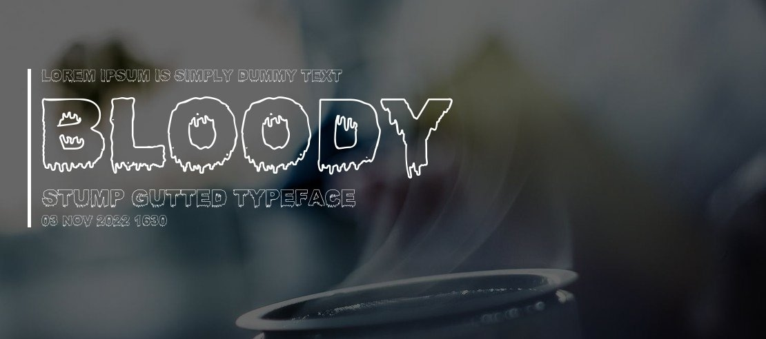 Bloody Stump Gutted Font Family