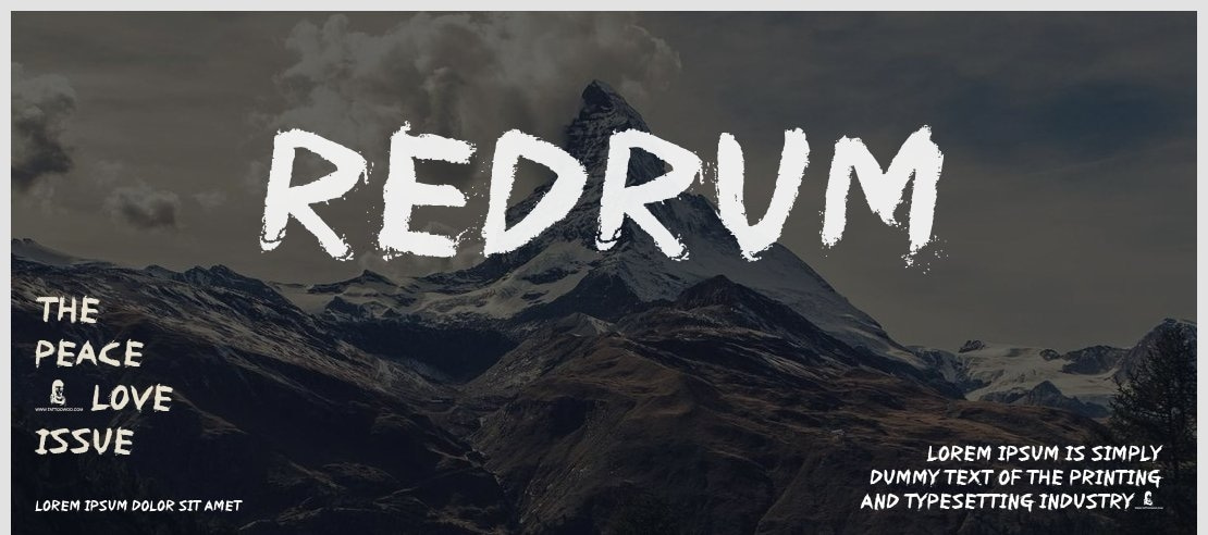 REDRUM Font