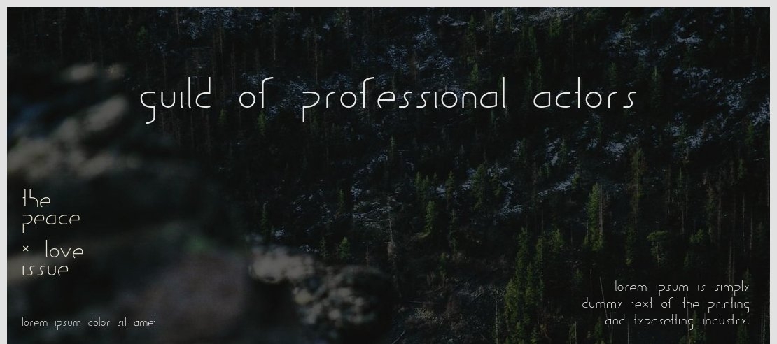 Guild of Professional Actors Font