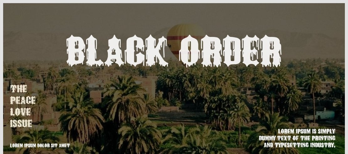 Black Order Font
