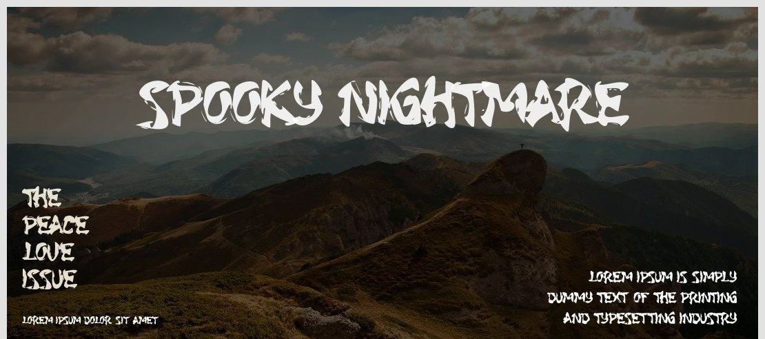 Spooky Nightmare Font