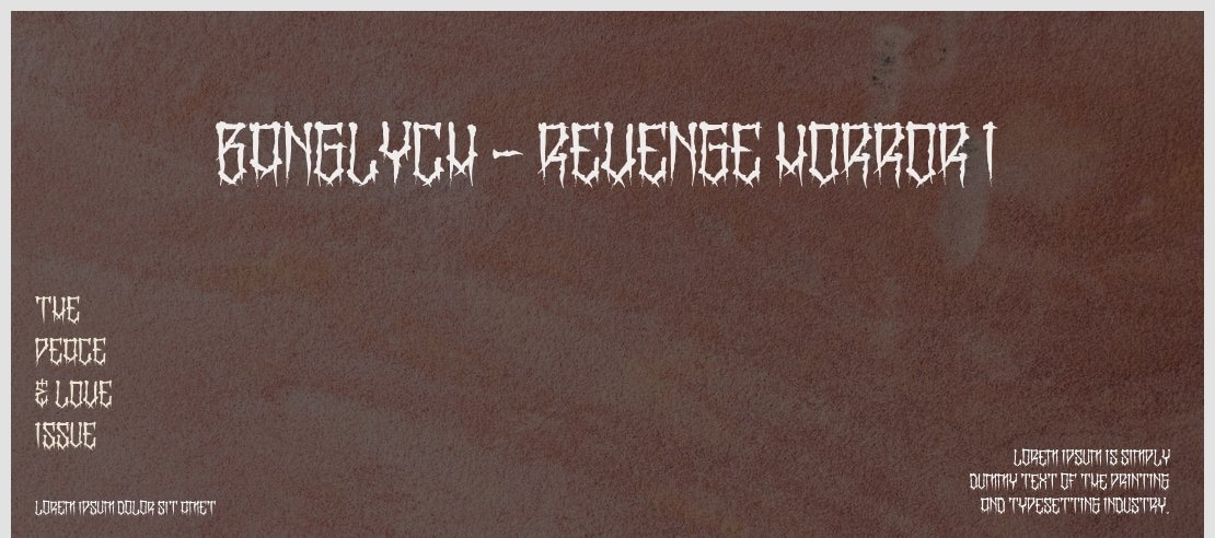 BangLYCH - Revenge Horror I Font Family