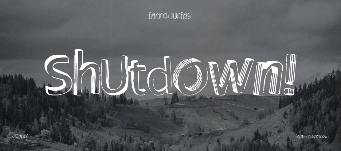 Shutdown! Font