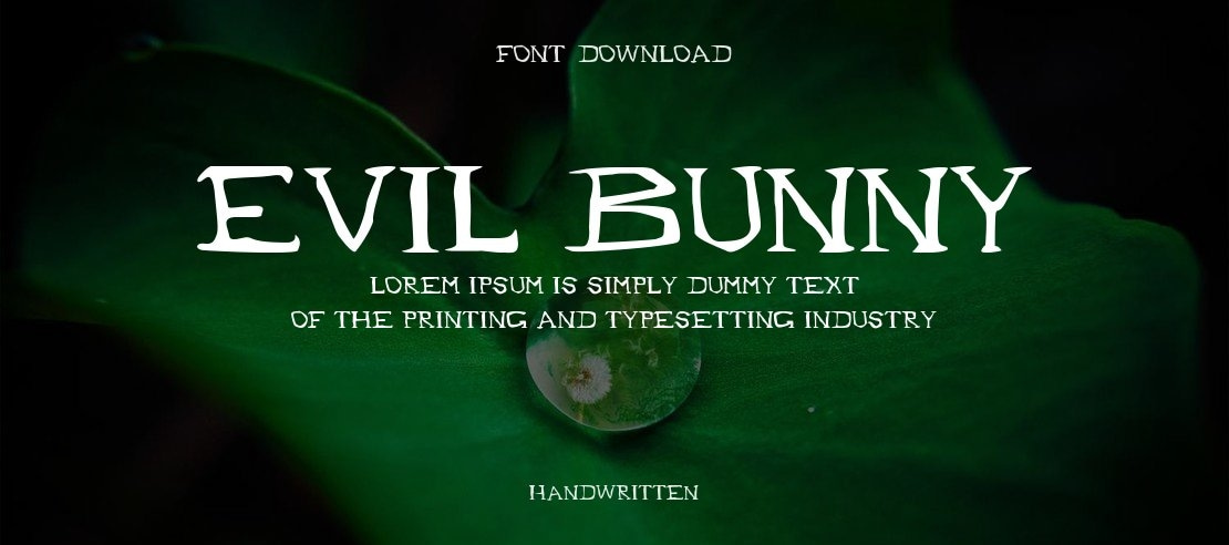 Evil Bunny Font