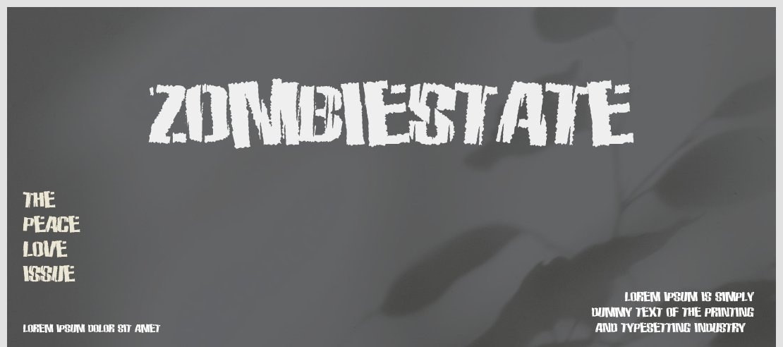 ZombieState Font