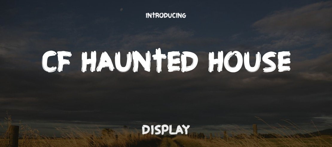 CF Haunted House Font