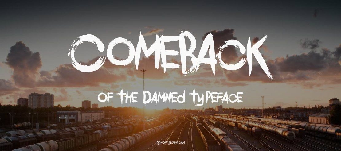 Comeback Of The Damned Font