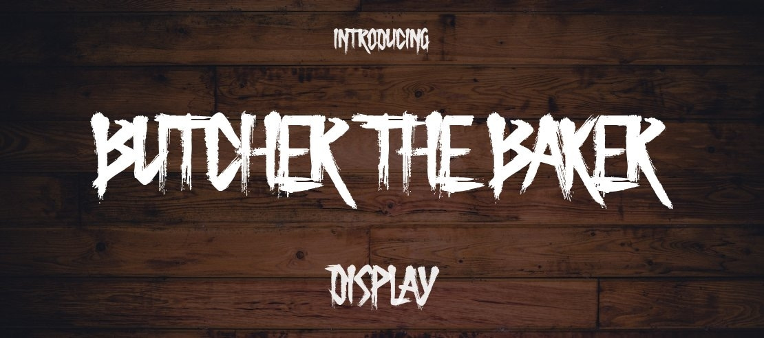 Butcher the Baker Font