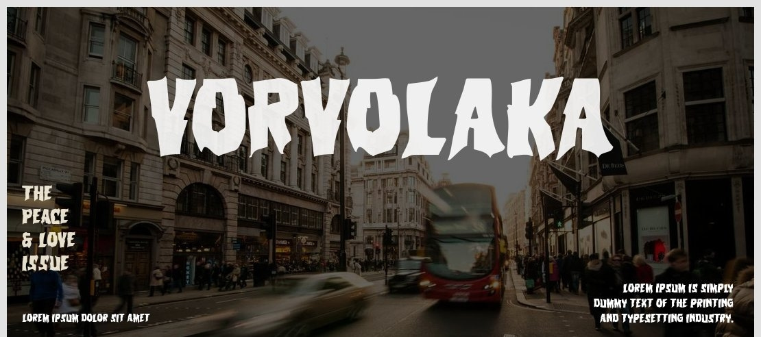 Vorvolaka Font Family