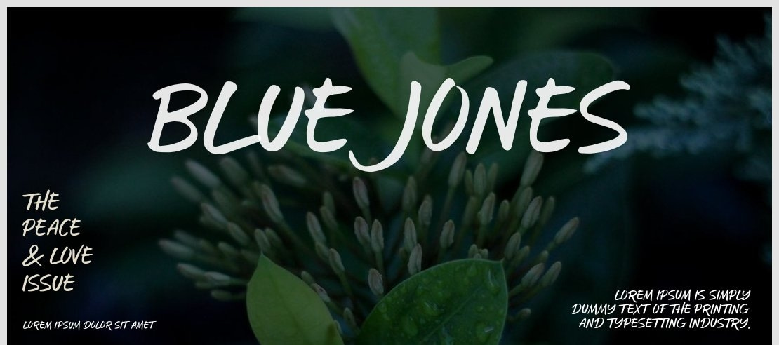 Blue Jones Font