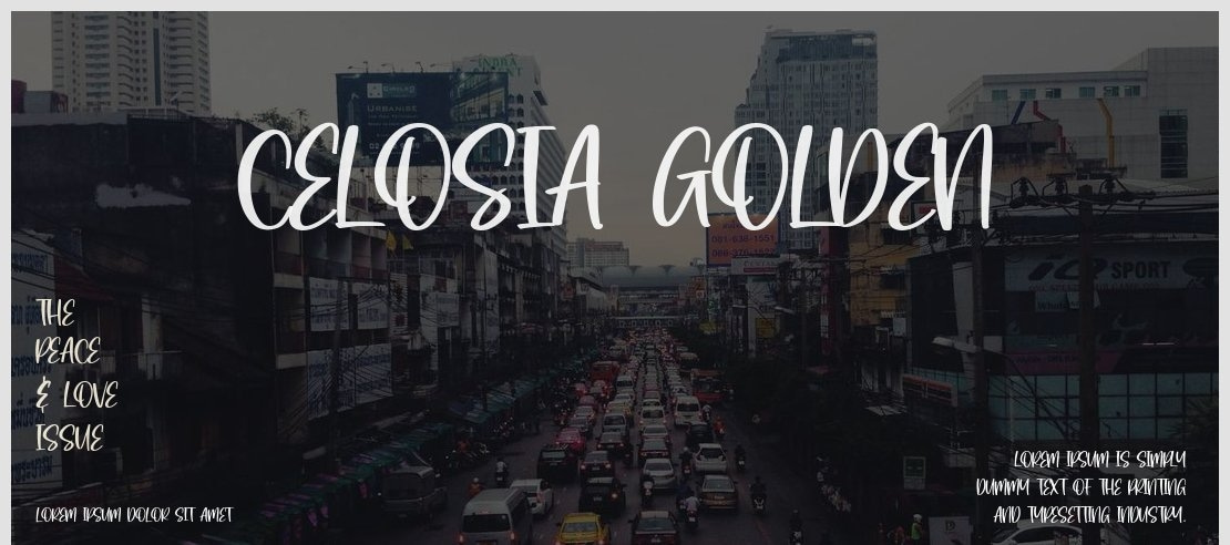 Celosia Golden Font