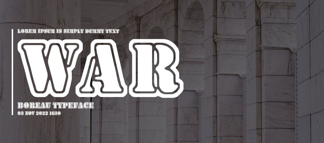 War Boreau Font